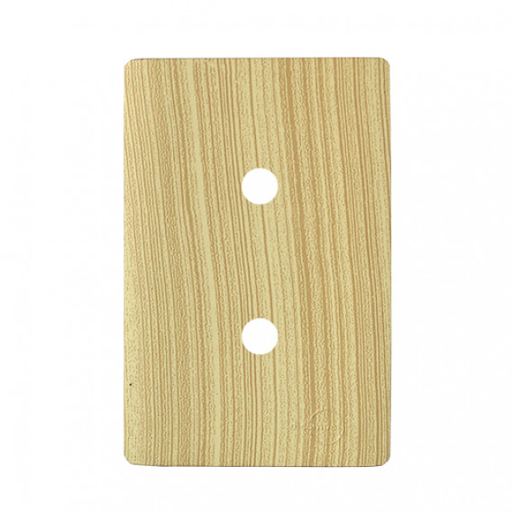 Placa p/ 2 furos 4x2 - Novara Maple